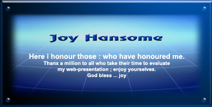 Thank you for these great Awards for my Webpresentation