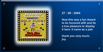 Monumental Gold Ducky Award