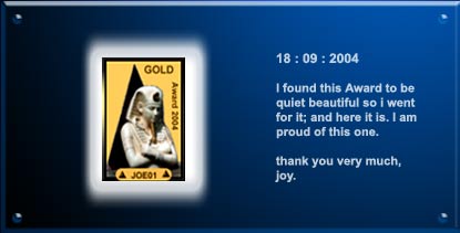 An Award from the Award Palast