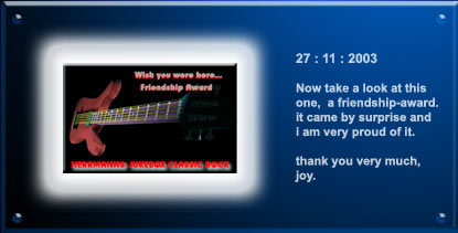 A Friendship Award : thank you