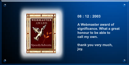 Webmaster Award : Speedy Adverts