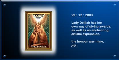 Charming Awards by Lady Delilah